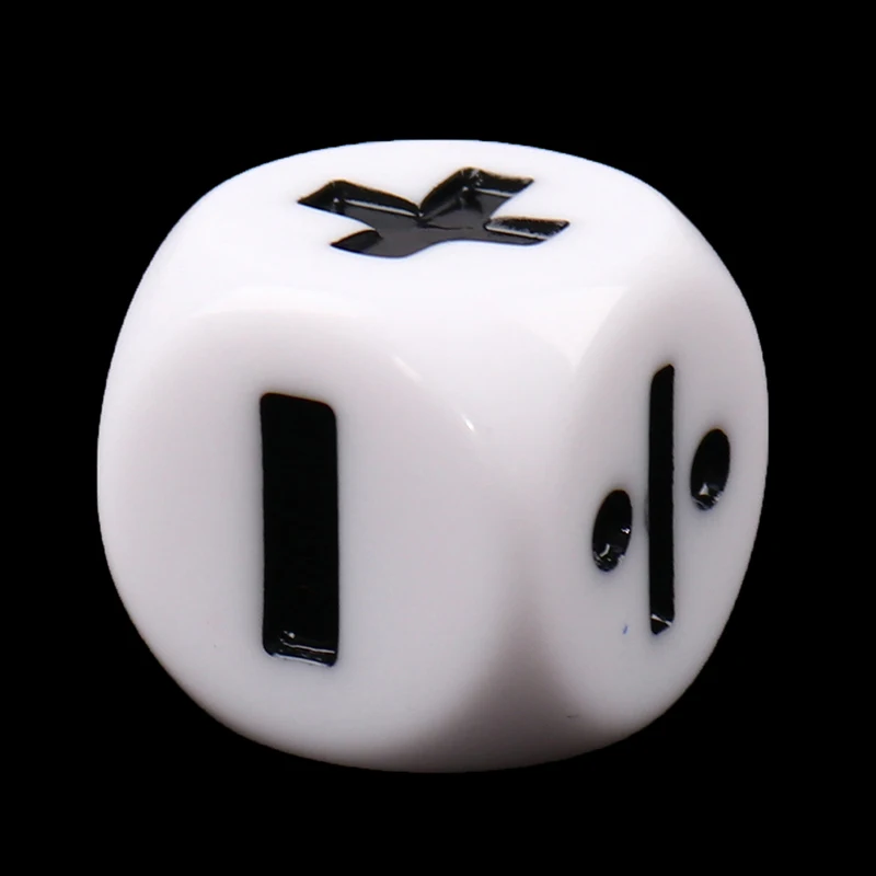 6pcs Addition Subtraction Multiplication Division Symbol Dice Operation Props 3