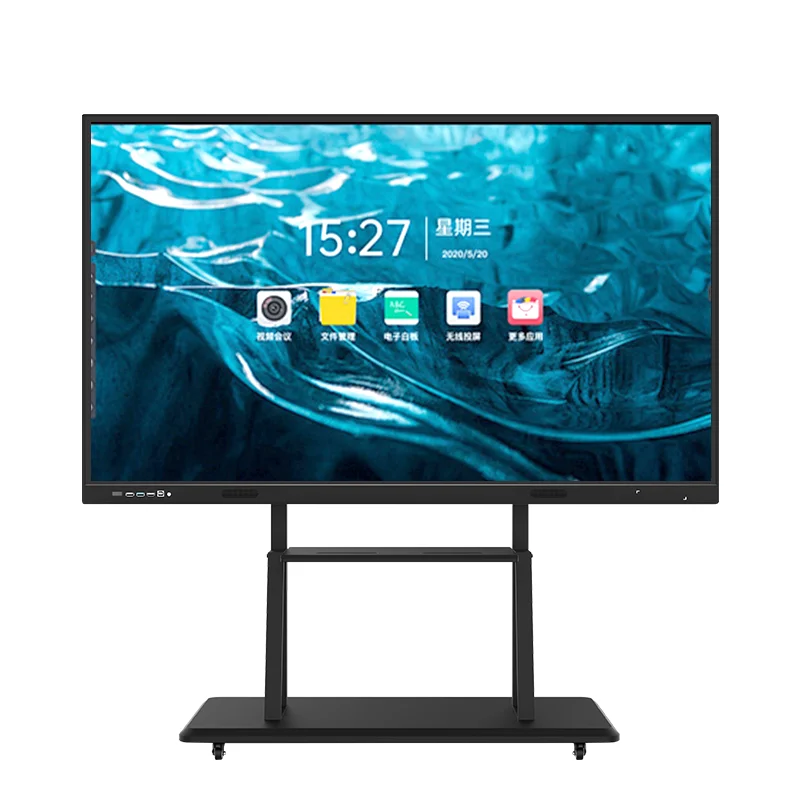 75-inch Smart Interactive Liquid Crystal Touch Screen Digital Signage, Wall-mounted Screen, Wall-mounted Advertising Machine.