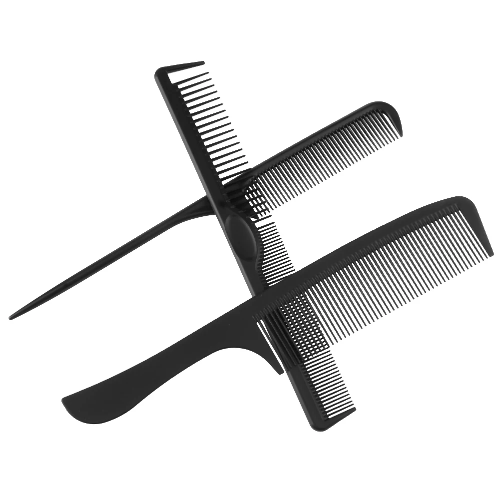 3pcs Dresser Hair Comb Set Professional Styling Grooming Comb Set Anti Static Fine and Wide Tooth Haircut Tool for Men and Women
