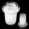 1pcs 14mm Female to 18mm Male Clear Glass Expander Reducer Adapter Connector Lab 3