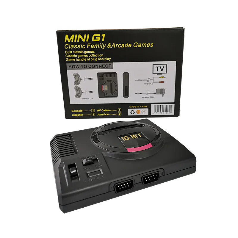 216 In Hack 16 Bit Mega Drive Game Console Many Game Battery