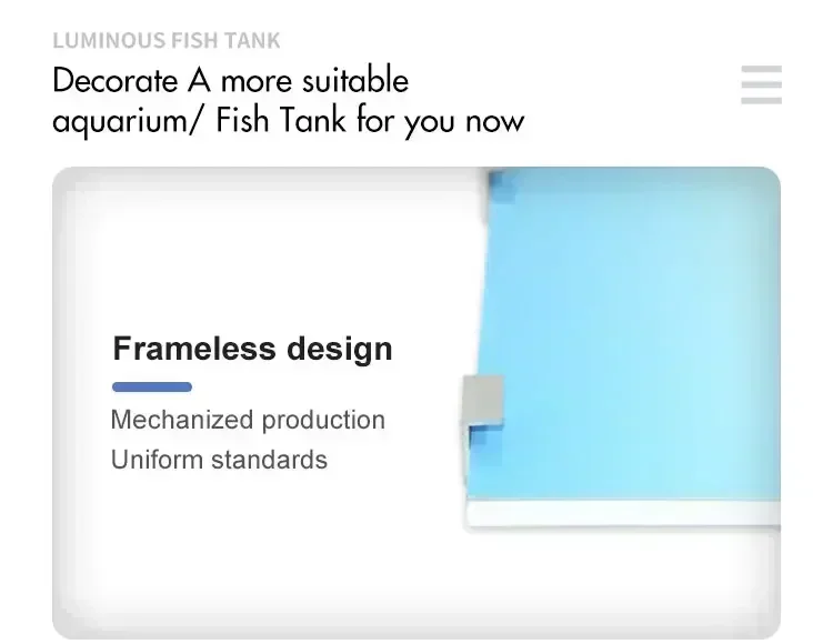YZY Large LED Panel Light Fish Tank Colorful RGB Led Panel Light Fishbowl Acrylic Aquarium Fish Tank