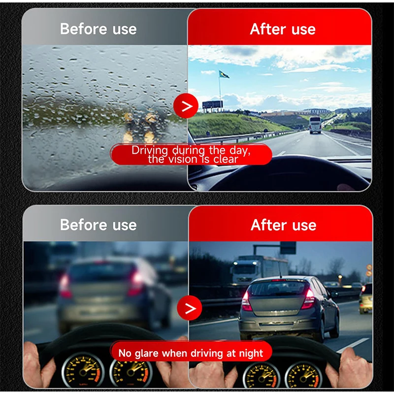 Windshield Cleaner Brush Car Glass Oil Film Cleaner Glossy Powerful Removes Dirt Accessories Cleaning Board Automotive Wash screen cleaner,glass cleaner