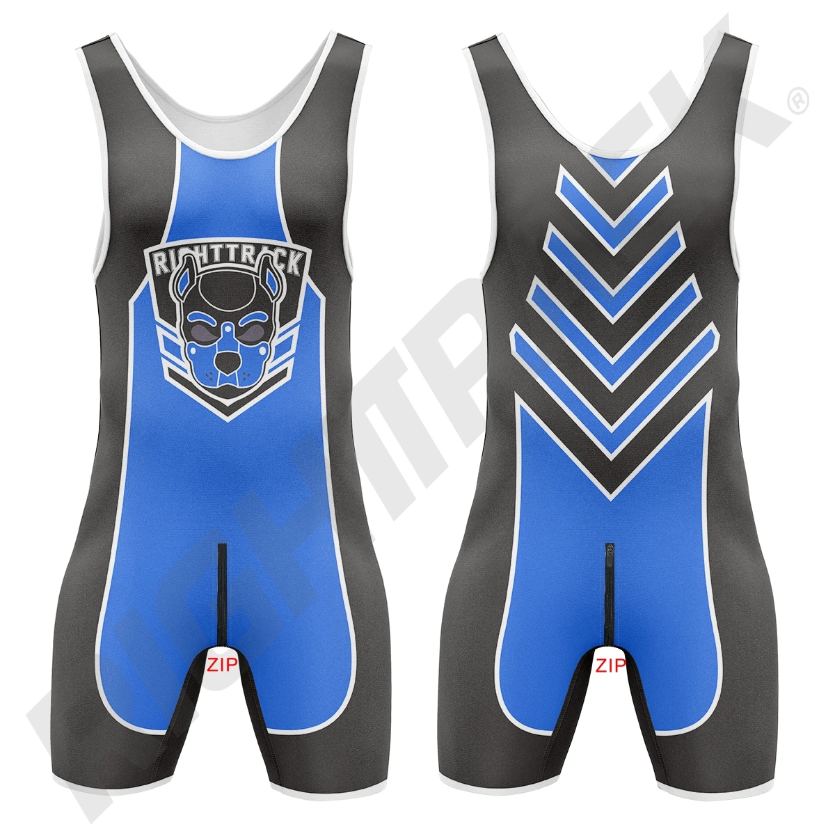 Mens Play Singlets Front Back Zipper SexyMan Bodysuits RT One-Piece Undershirts Wrestling Powerlifting Sleeveless Sleepwear 4