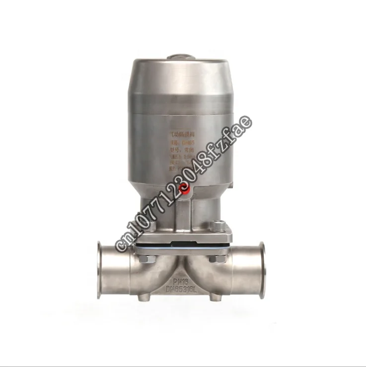 

High quality sanitary stainless steel diaphragm valve with tri clamp