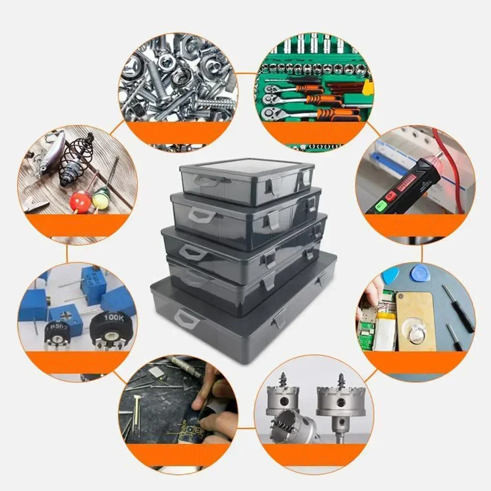 Plastic Multi-Grid Screwdriver Screw Storage Box Parts Toolbox Hardware Tool Repair Tool Box Electronic Component Drill Bit Grid tool storage box parts storage box plastic tool box storage organizer box screwdriver storage box