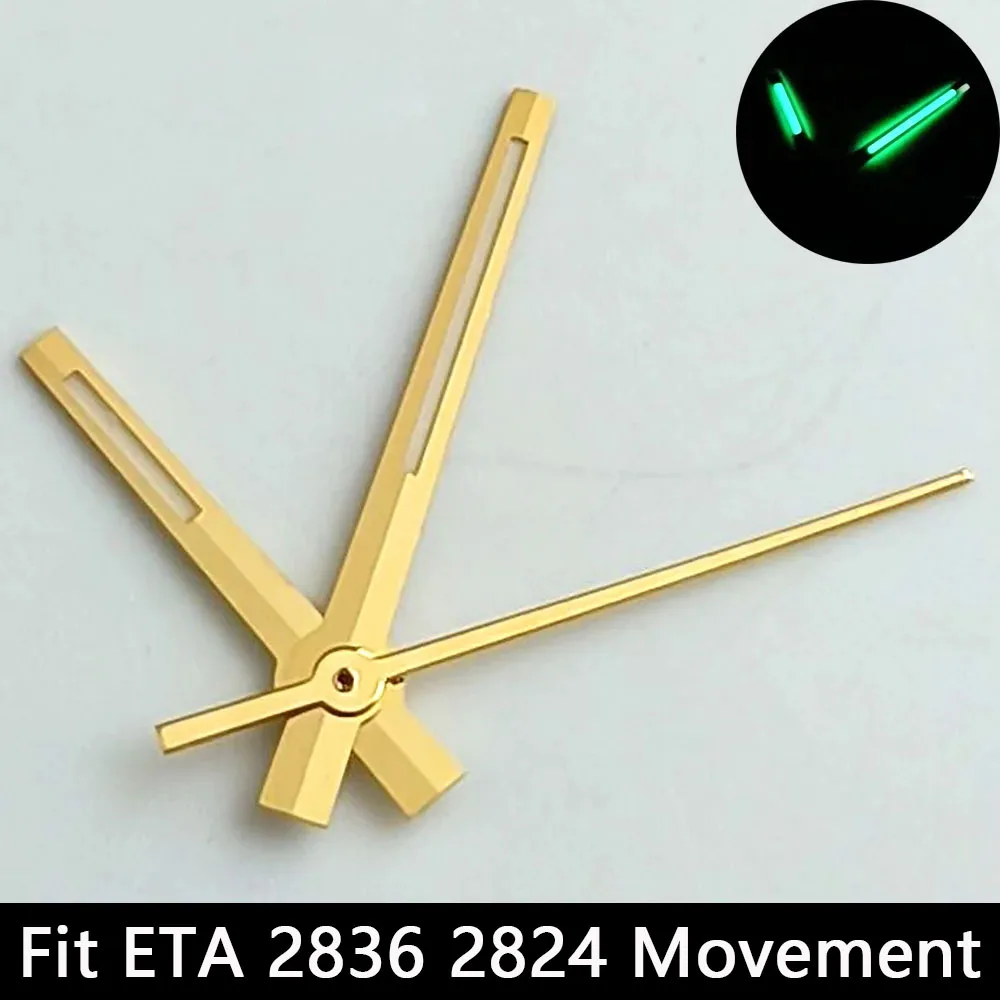 Silver/Gold Luminescent Watch Hands