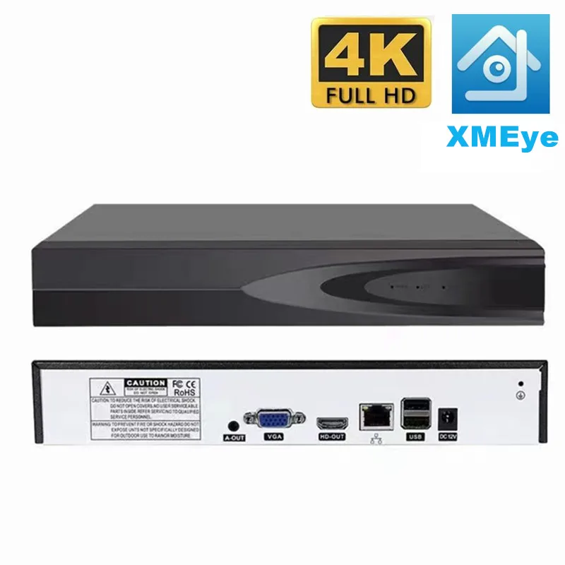 

Выход H.265 4K HD 9-канальный 16-канальный 5-мегапиксельный Сетевой видеорегистратор для наблюдения за безопасностью AI Распознавание лиц Аудио CCTV NVR XMEYE Удаленный просмотр
