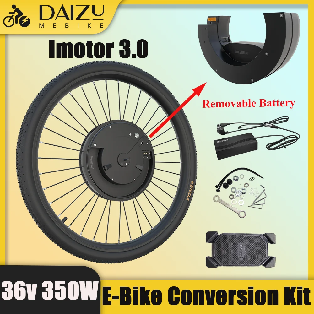 Imortor All in One Electric Bike Conversion Kit 36V 350W Front