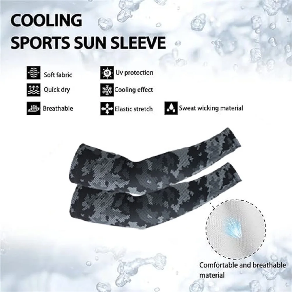 1Pcs Unisex UV Protection Arm Cooling Sleeves Ice Silk Arm Cover Sun Protection Arms Sleeve Compression Arms Sleeve Cycling sun protection sleeves cycling arm covers arm cooling sleeves cut resistant arm sleeves bike arm sleeves arm compression sleeves