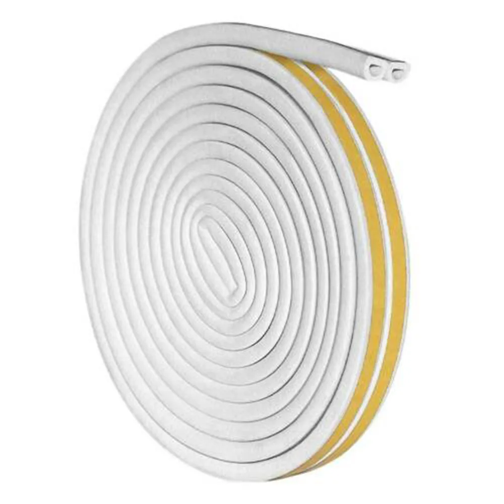 6M Weatherstrip Seal Tape for Doors EPDM Foam Rubber Excluder Windproof and Dustproof Protection for Casement Frames