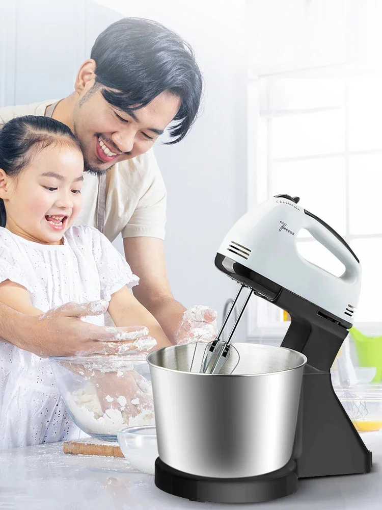 110V/220V Stand Food Mixers Kitchen Electric Food Blender Desktop Egg Whisk Cream Cake Dough Kneader Milk Frother Food Processor 2