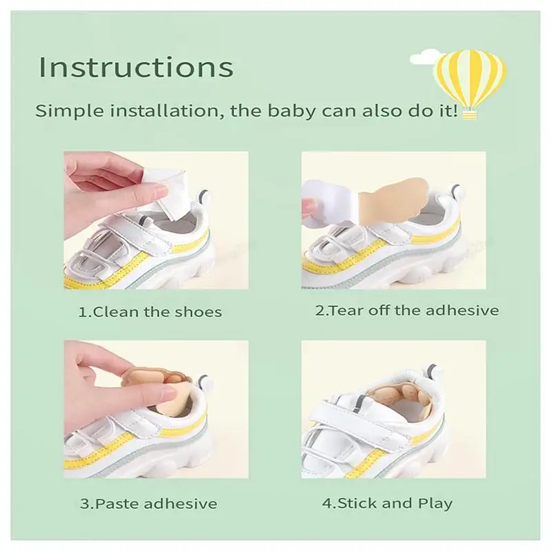 Heel Protectors for Kids Shoes Heels Cushion Shoe Pads Inserts Adjustable Size Foot Pain Relievers shoe insoles heel protector