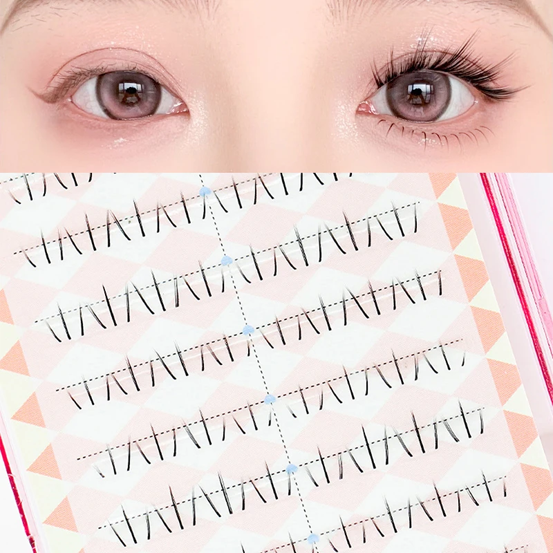 Segmentierte untere Wimpern, falsche Wimpern, Make-up-Werkzeuge, koreanische natürliche individuelle gefälschte untere Wimpern, Kosmetikzubehör für Damen