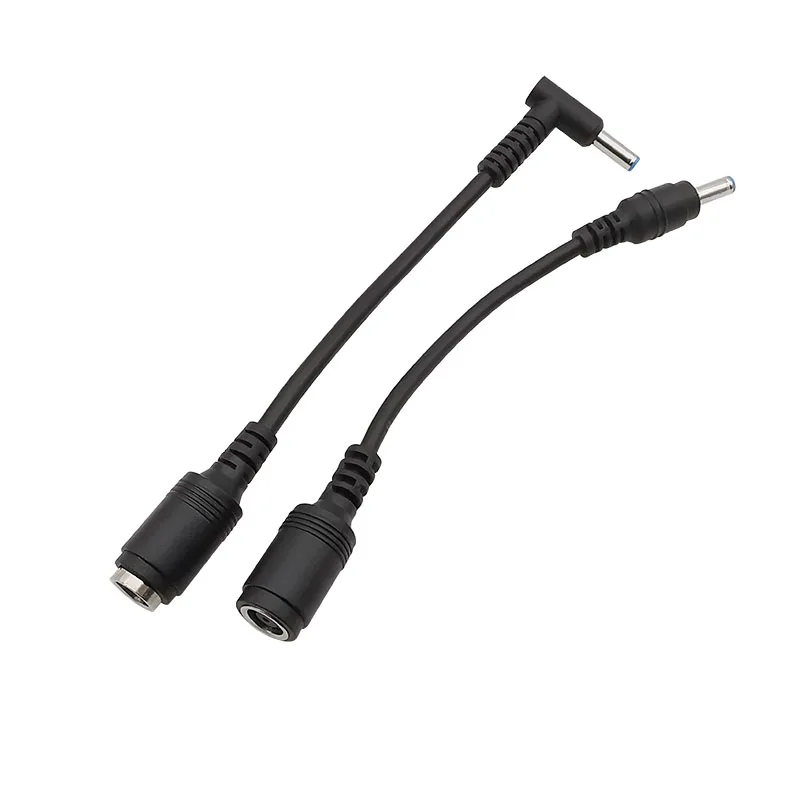 HP 노트북 충전용 DC 전원 어댑터, 핀 수 플러그 전원 와이어 케이블 커넥터, 암 7.4x5.0mm 잭, 4.5x3.0mm, 1 개