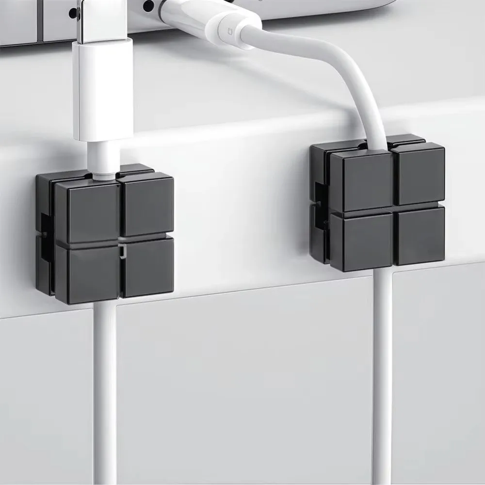 새로운 마그네틱 케이블 와인더 정리기 미니 자가 접착식 USB 충전 케이블 클립 케이블 정리기 차량용