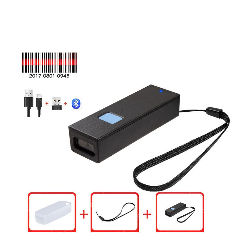 Mini 2D Wireless Barcode Scanner Wireless Bluetooth compatible Barcode Mini 2d wireless barcode scanner wireless bluetooth compatible barcode