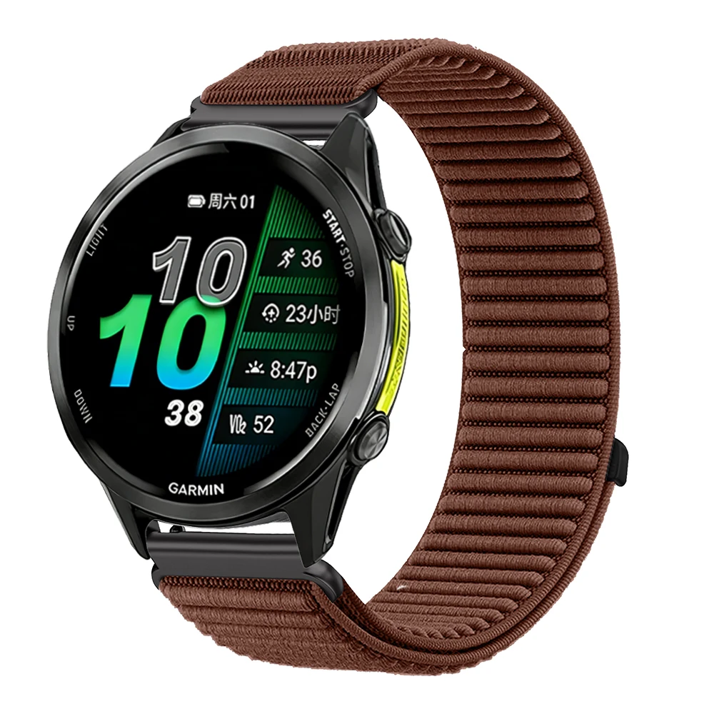 Nylon Loop Watch Strap Band – Adjustable Wristband Bracelet, 20mm/22mm Width