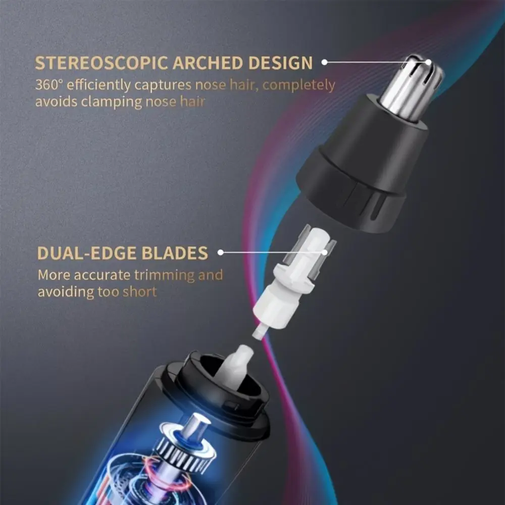 Electric Nose Hair Trimmer Shaver Clipper Men Women Ear Neck Eyebrow Kit