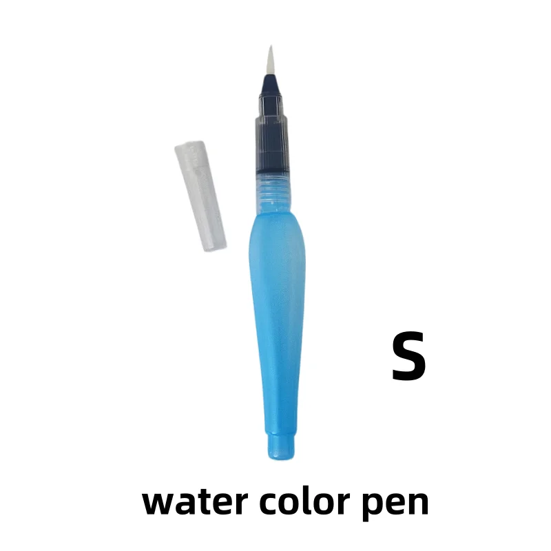 Solid watercolor fountain pen filling painting brush tip Flat tip Storage pen Water-soluble color lead drawing