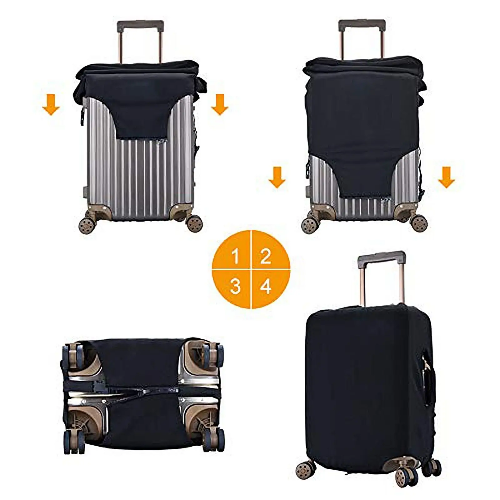 Custom Customize Logo Luggage Cover Elastic Your Design Here Travel Suitcase Protective Covers Suit For 18-32 inch - 6