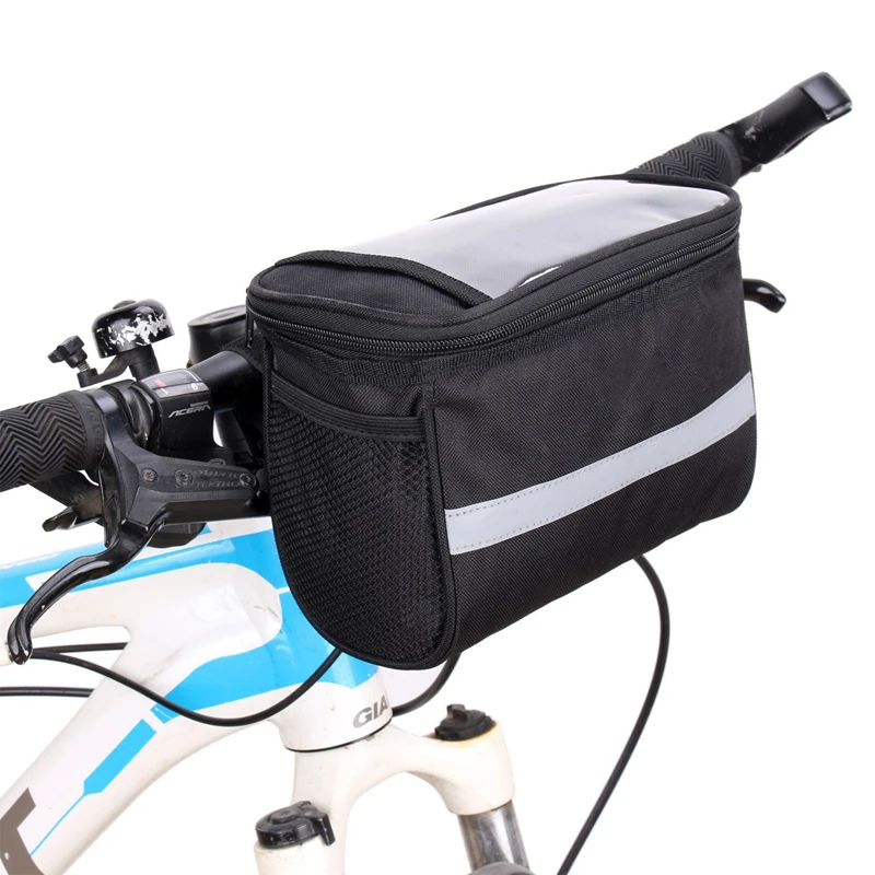 Borsa Anteriore per Manubrio Bicicletta, Borsa per Telefono da Ciclismo Outdoor, Borsa Anteriore per Skateboard, Borsa da Bici