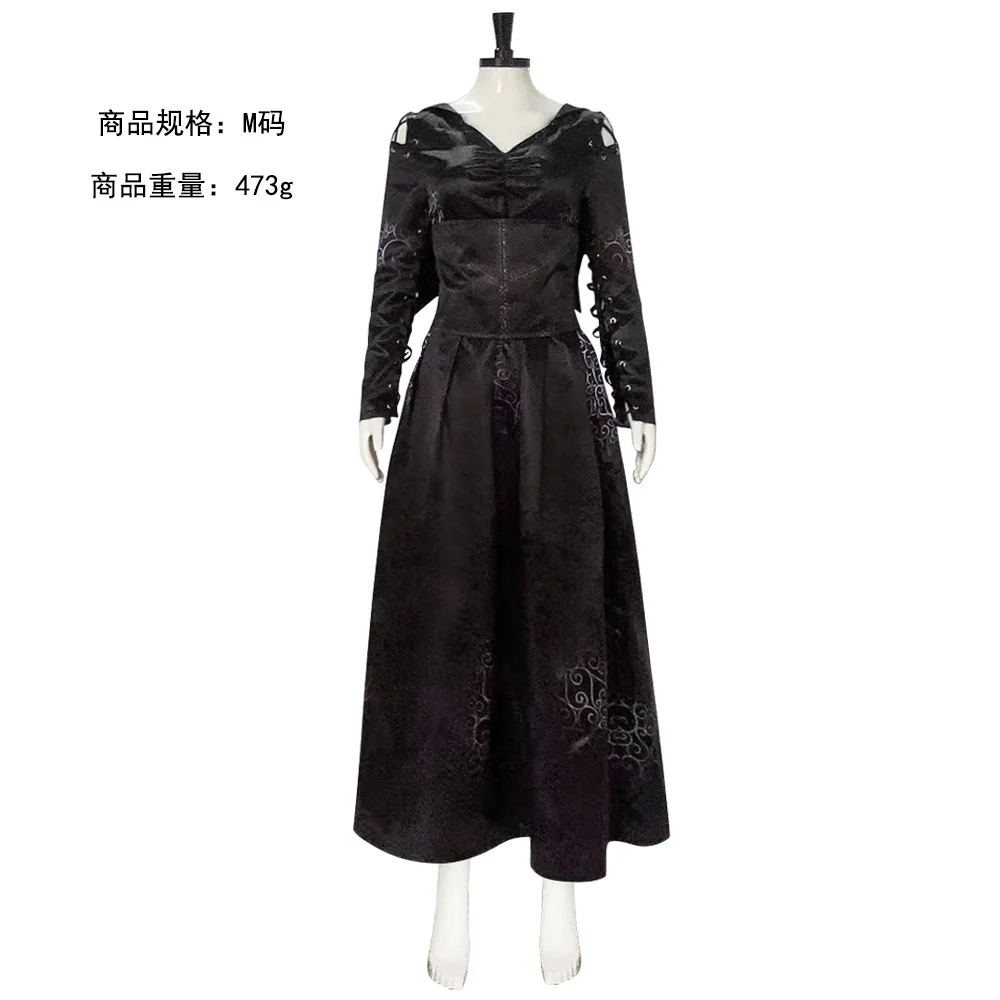 Disfraz de Bellatrix para mujer adulta, disfraz de Lestrange, película mágica, disfraz de Halloween, fiesta de carnaval