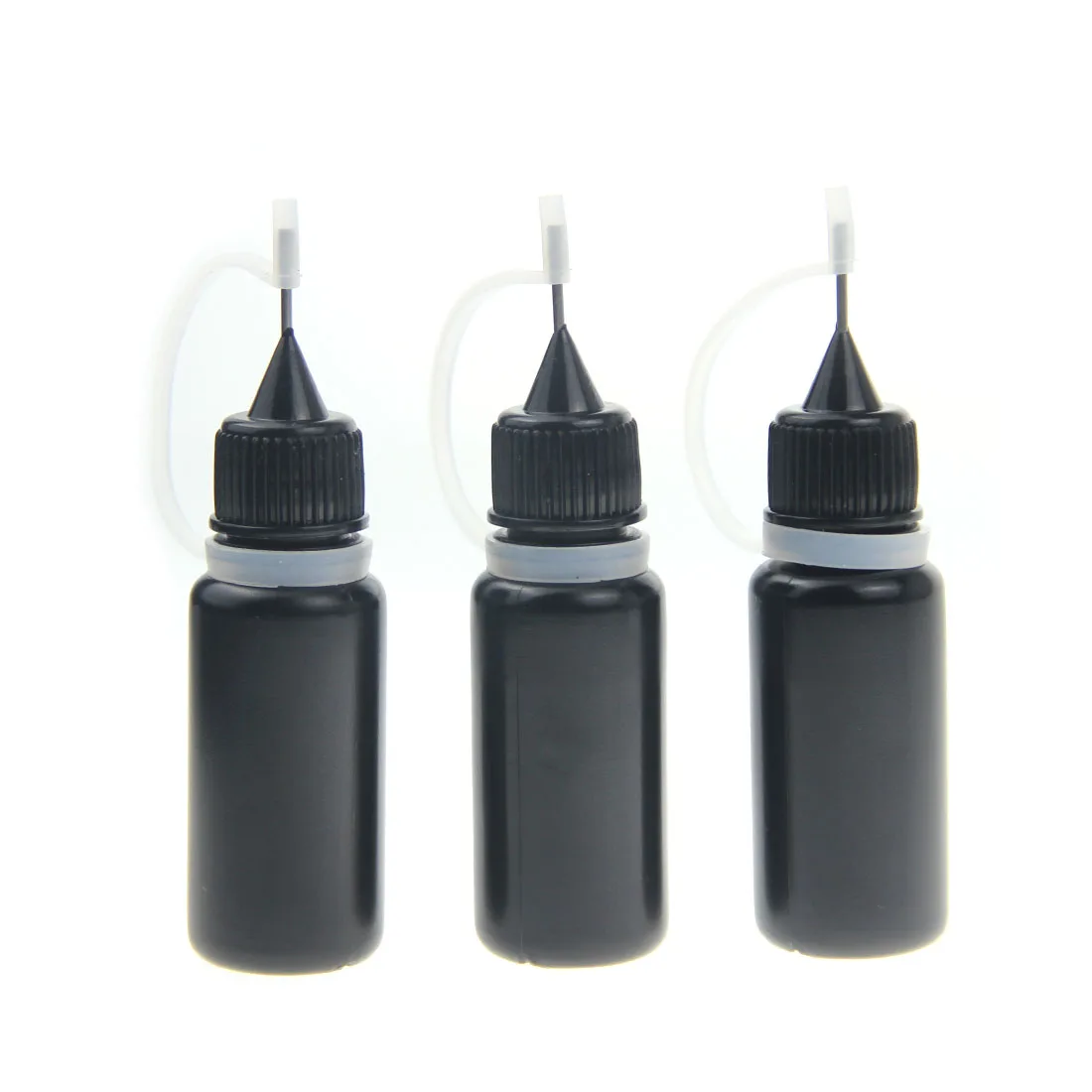 10ml Squeeze Empty Black PE Dropper Bottles With Needle Caps Plastic Bottle Liquid Vial Plastic Container DIY
