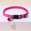 Comfort Fit Cartoon Design Adjustable Nylon Cat Collar - Safety Buckle and Bell, Durable Pet Accessory for Small Dogs & Cats 3