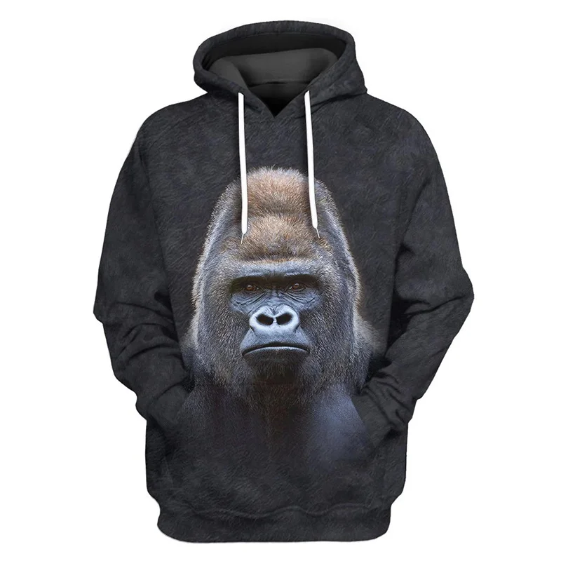 

Cute Winter New 3D Animals Printed Hoodies Gorilla Sloth Giraffe Owl Graphic Pullovers Harajuku Long Sleeves Hooded Hoody Hoodie