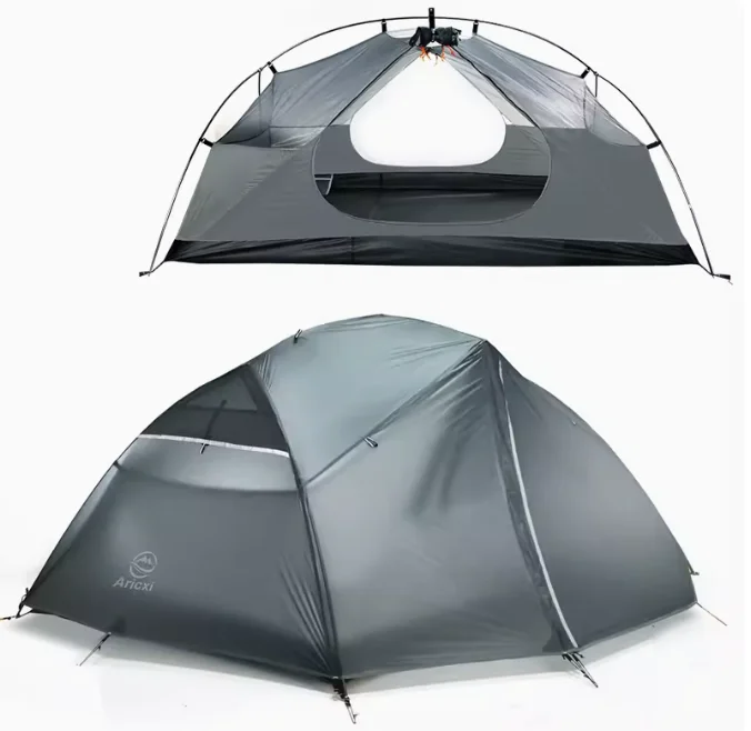 Silicone Coated Backpacking Tent, Lightweight for 4Season Outdoor Camping,Hiking,MSR Style, Includes Footprint, High Waterproof 6