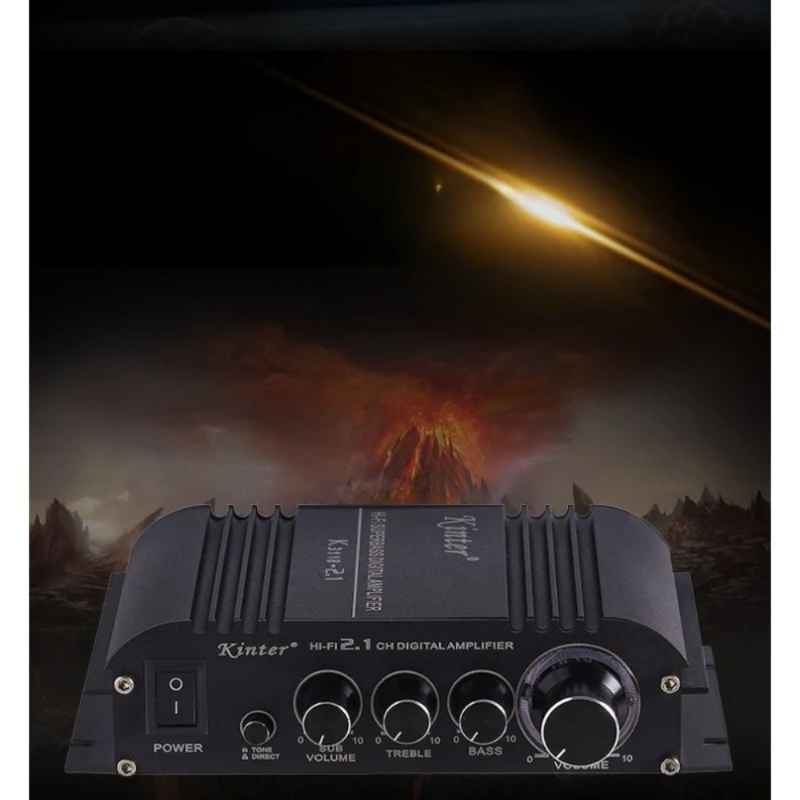 

2.1 Channel HIFI bluetooth Power Amplifier Car/Home Theater Digital Power Audio Amplificador for Speaker Bass USB/SD AUX