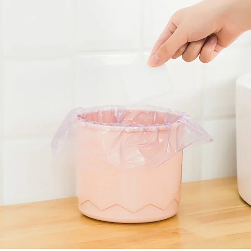 30Pcs/ Roll Mini Desktop Trash Can Bags trash bags garbage bags Bathroom Bedroom Office Car Rubbish Bags Trash Storage Garbage Bag for Kitchen item