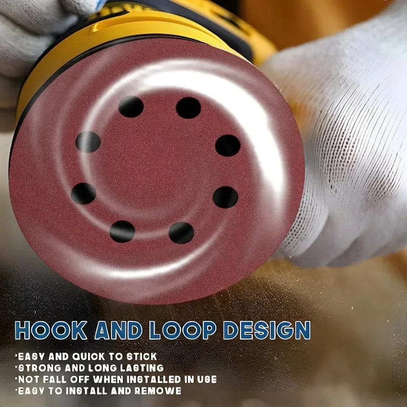 Versatile Sanding Discs - 125mm, Multi-Surface Polishing Pads, 40-3000 Grit