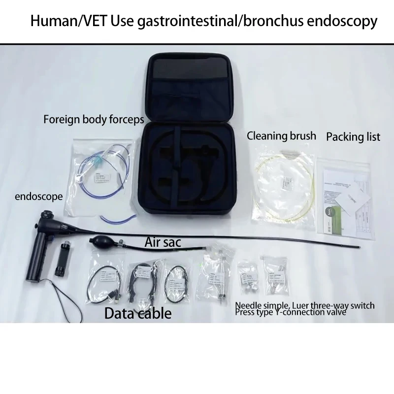 laryngoscope/ gastrointestinal/bronchus endoscopy with 360&deg; rotation, support for iOS Android Inclusive biopsy forceps