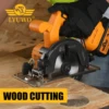 LYUWO 140MM Electric Circular Saw Rechargeable Household Hand Saw Multifunctional Cutting Machine Compatible With Makita Battery 3