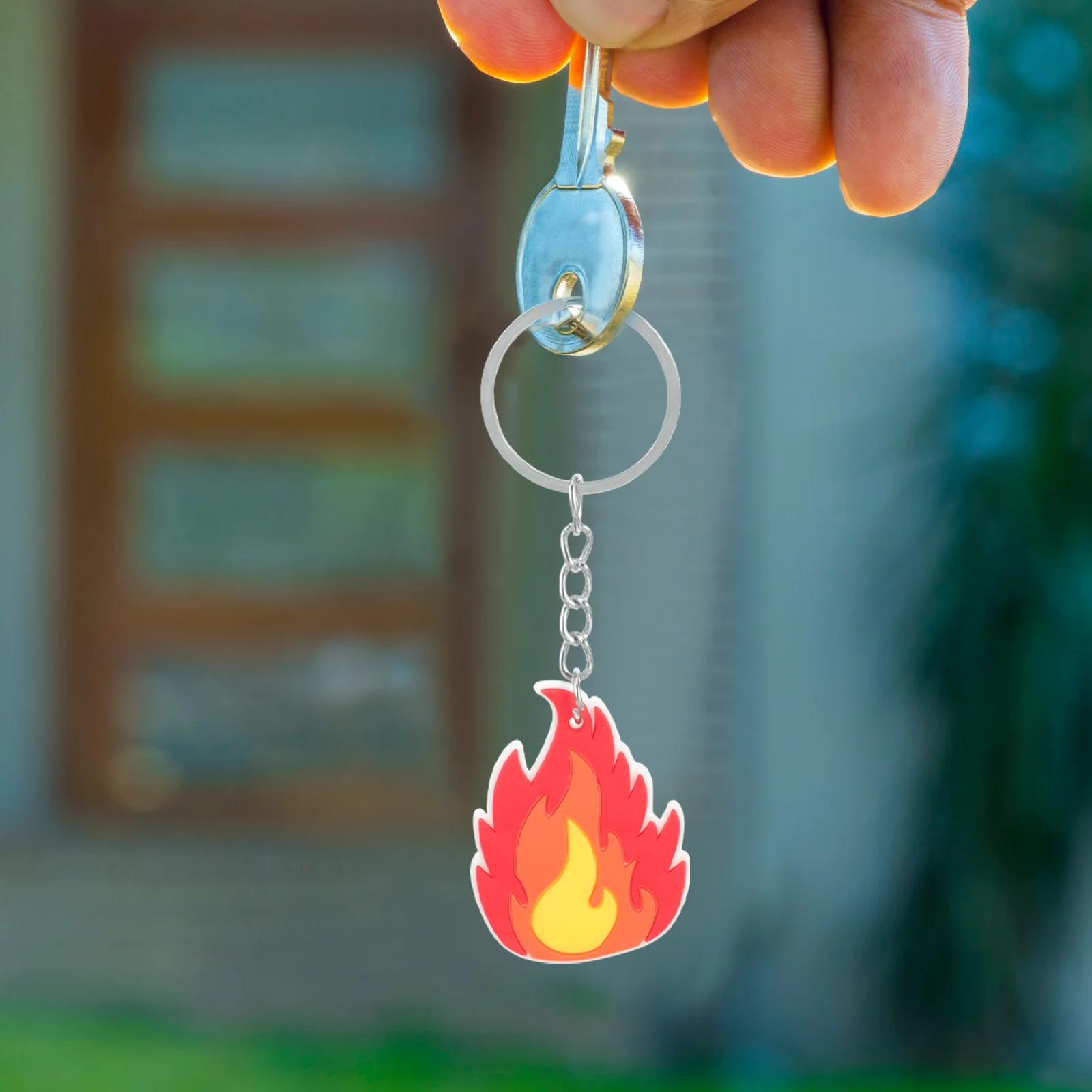 

Firefighter Keychains Plastic Cartoon Fireman Themed Key Chains Metal Souvenir Gifts Key Rings Ornaments Party Favors Goodie Bag