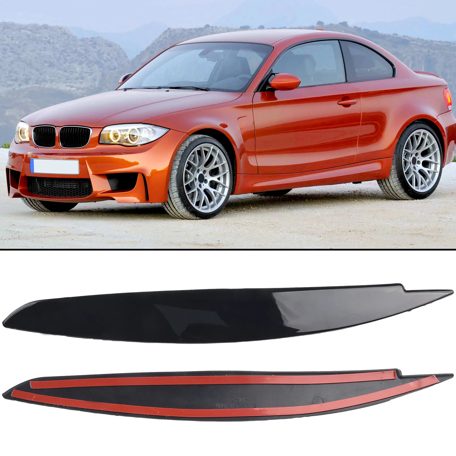 

Новейшие 2 шт. Автомобильные фары, брови, веко ABS для BMW 1 серии E87 E88 E81 E82, веки для бровей 2008-13, головки для детской декорации
