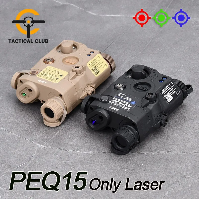 

WADSN PEQ15 Laser Sight AR15 Rifle Hunting Weapon Green Red Dot Aiming Airsoft Gun Accessories PEQ 15 DBAL 20mm Picatinny Rail