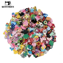 

50pc Silicone Colorful Novelty PVC Garden Shoe Charms Mix Style Accessories Backpacks Decorations For Croc JIBZ Kids Party Gifts