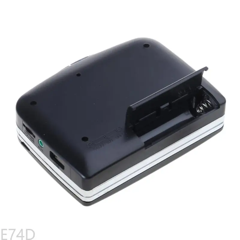 E74D Portable USB Cassette To MP3 for iPod Converter for W/ Analog MP3 Audio Recorder