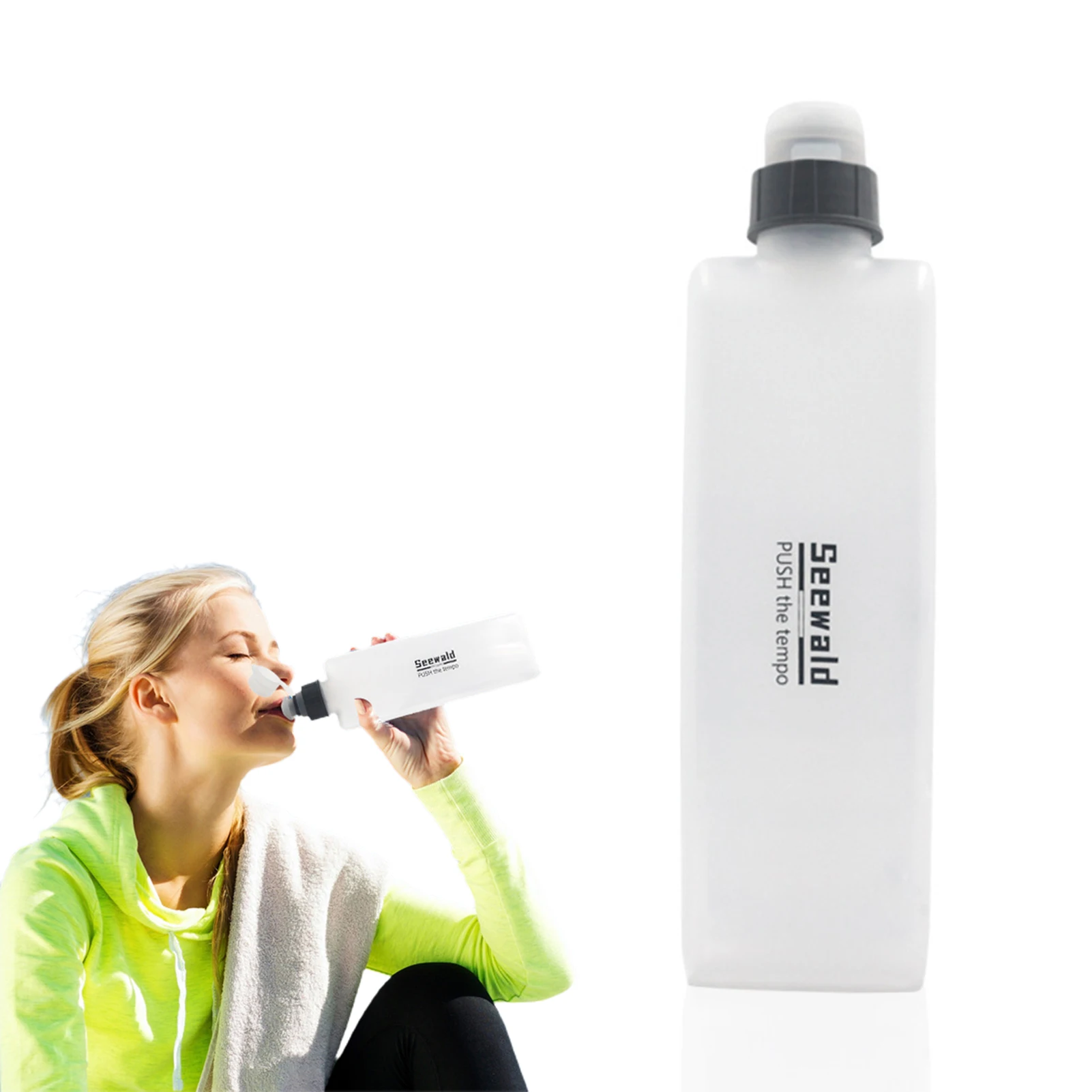 

Изогнутая Гибкая прочная бутылка для воды для спортивного велосипеда, безопасная и прочная бутылка-пульверизатор для бега, езды на велосипеде, кемпинга