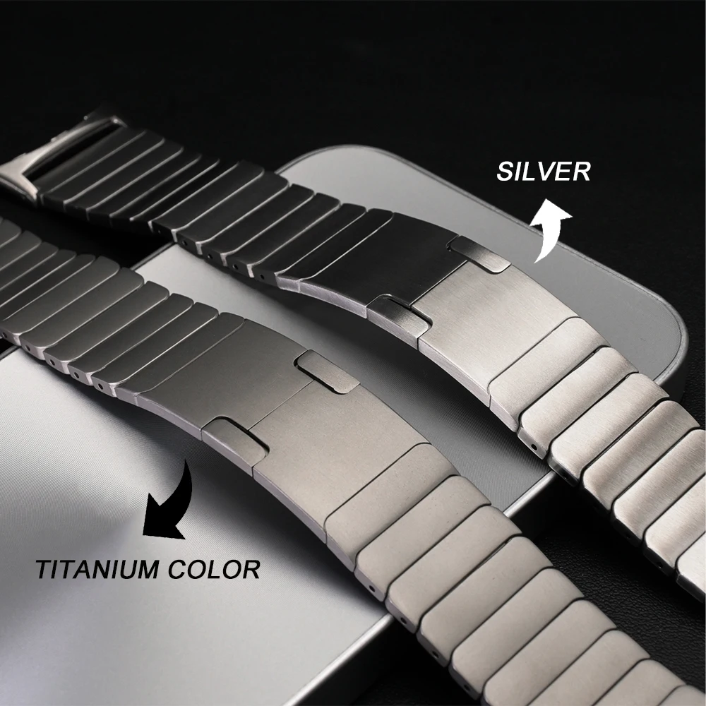 Luxury Stainless Steel Wrist Strap - Premium Metal Band Link Accessories