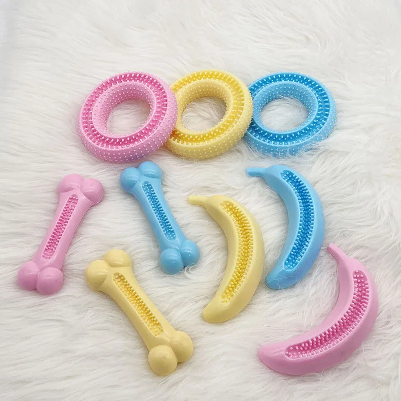 

Pet Dog Toy Interactive Rubber Product for Small Large Dogs Puppy Cat Chewing Toys Pet Teeth Cleaning Dog Food Bone Toys