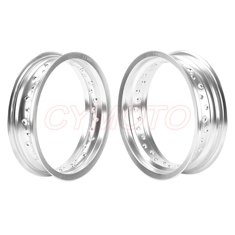 Motorcycle Wheel Rims Front 2.50-12 and Rear 3.00-12 32 Spokes Holes ...