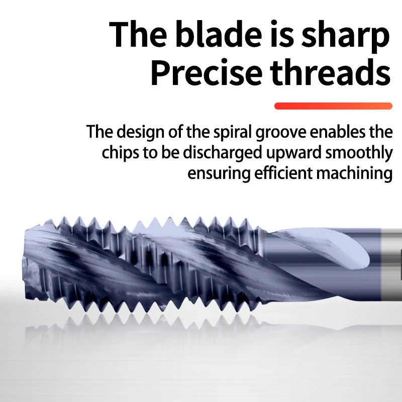 Carbide Tungsten Steel JIS Standard Spiral Fluted Tap M2 M3 M4 M5 M6 M8 Machine Screw Thread Taps Fo