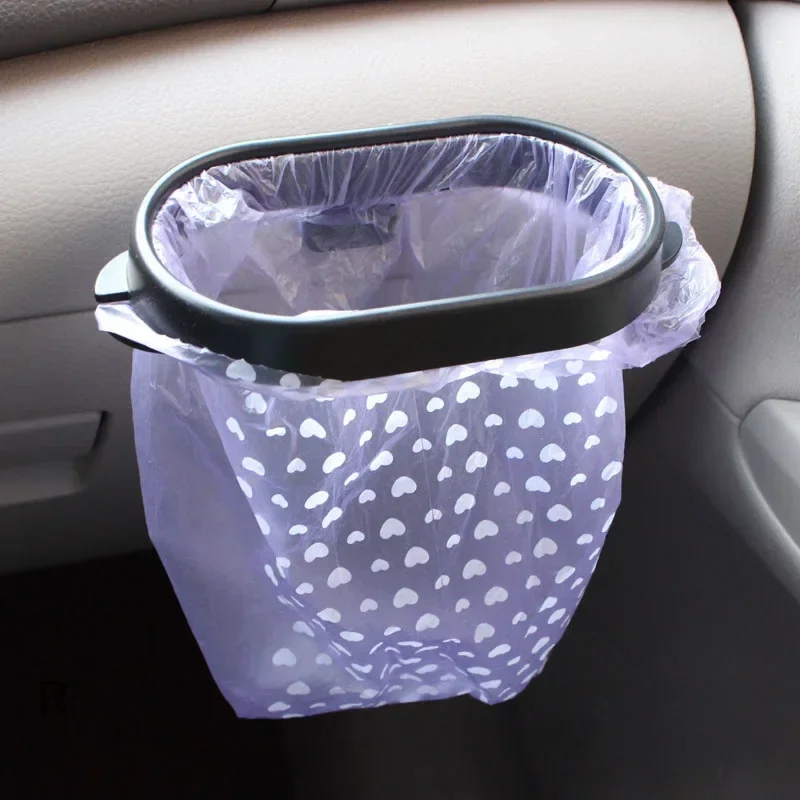 1/2PCS Car Portable Mini Trash Can Hanging Storage Box Vehicle Waste Organization Storage Box Vapor Car Interior Accessories