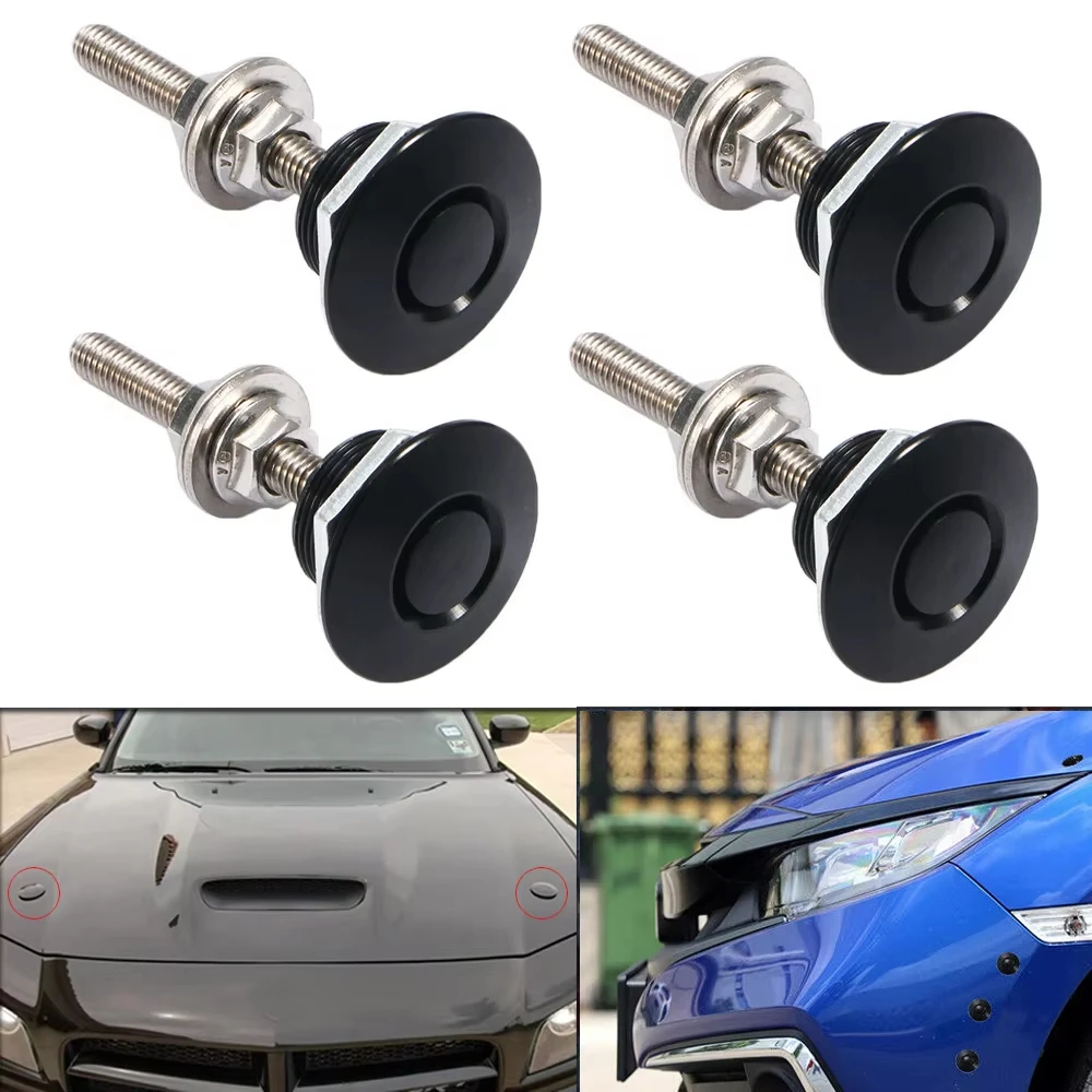 4er-Set Schnellverschluss-Motorhaubenstifte 1,2 Zoll/30mm Universal Schnellverschluss-Befestigungen aus Aluminiumlegierung für Auto-Stoßstangen und Motorhauben – Detail 8