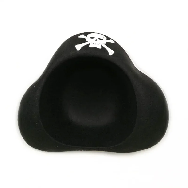 Print Skull Children/Adult Pirate Hat Cosplay Costume Cap for Halloween Masquerade Party Performance Pirate Captain Hat Props party hat,carnival hat,halloween witch hat,halloween hat lamp,yacht captain hat,adult oktoberfest hat