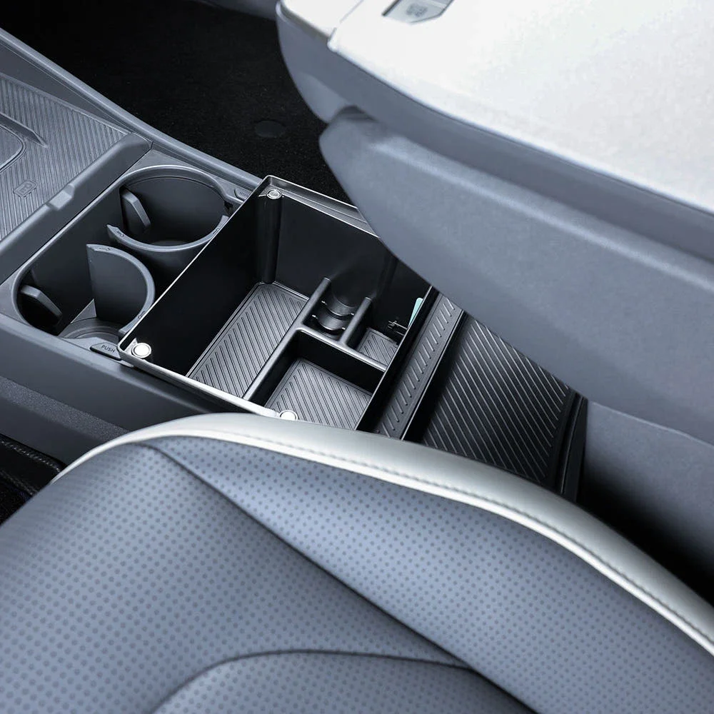 Rear Rack For Kia EV3 Armrest Under Storage Box Organizer Holder Tray Car Central Card Coin Stowing Tidying Car Interior Storage car interior organizer